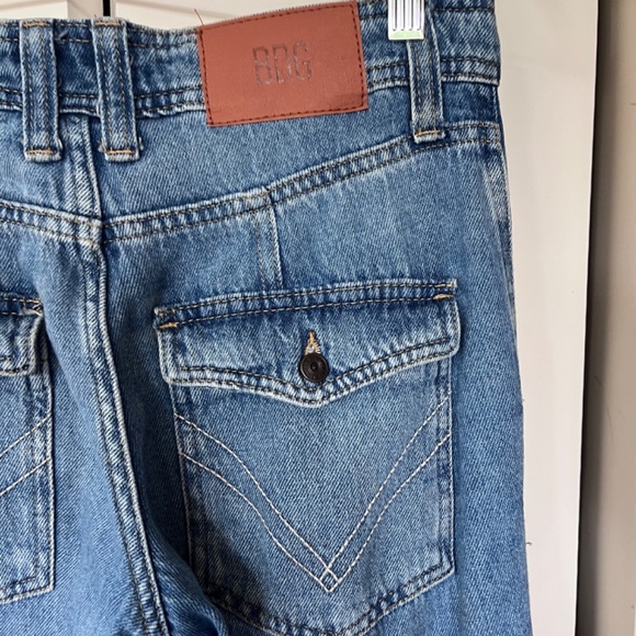 BDG urban outfitter PUDDLE jeans - low rise wide leg cargo, size 24 EUC - Picture 12 of 14